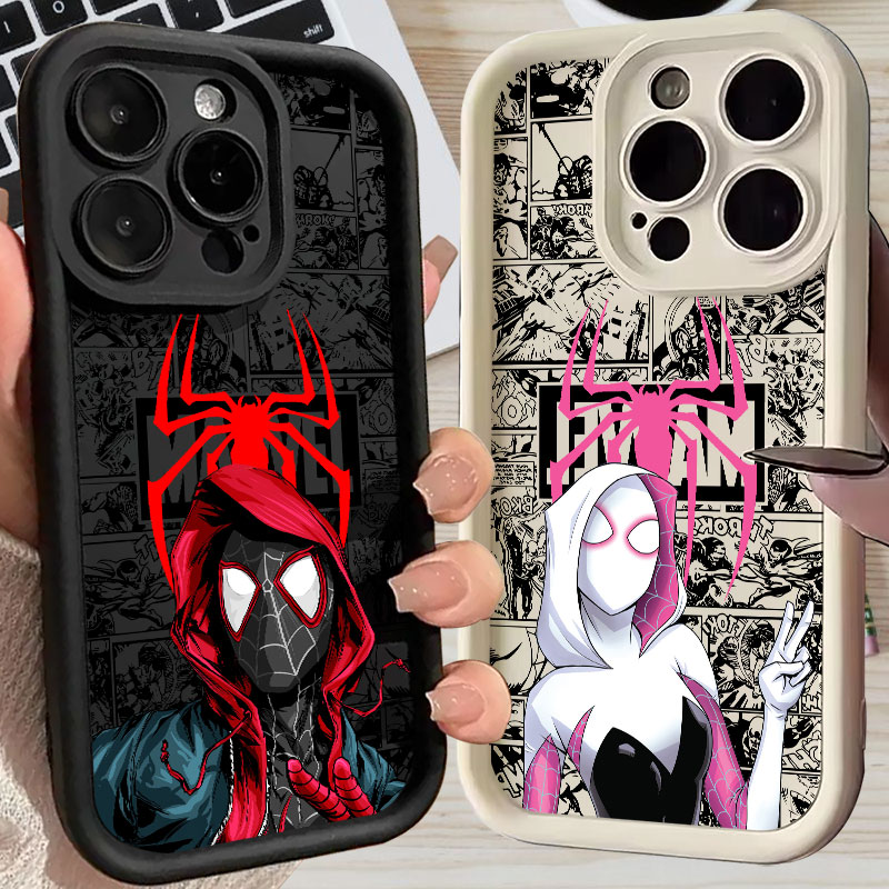 Apple Iphone 15 Pro Max - Etui Spiderman Miles Morales Gwen Marvel