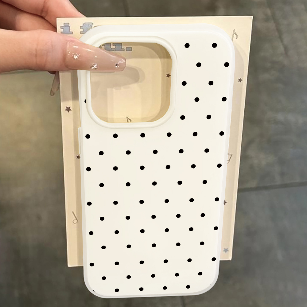 Samsung Galaxy S24 - Minimalistyczne etui w kropki, odporne na